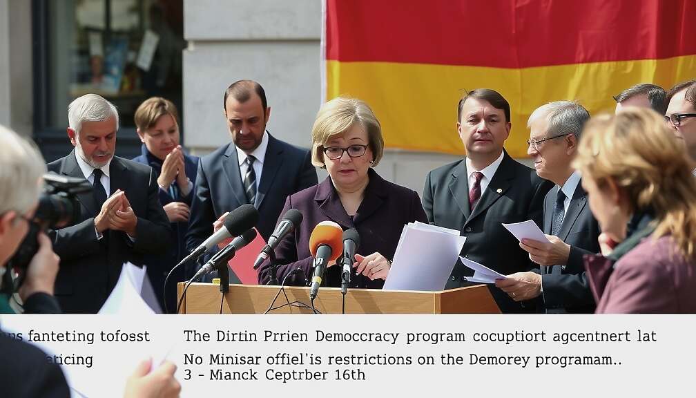 Union Defends Prien's Revamped "Democracy Living" Program Amid Growing Criticism 