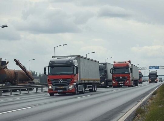 Highway Truck Traffic Dips in March, Signaling Potential Economic Slowdown