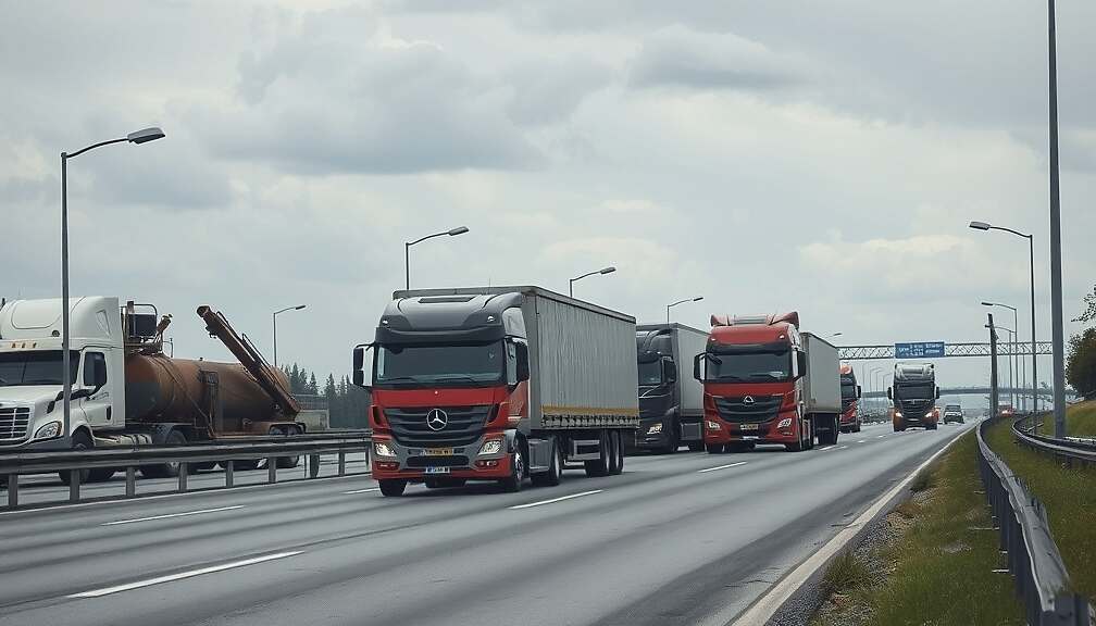 Highway Truck Traffic Dips in March, Signaling Potential Economic Slowdown