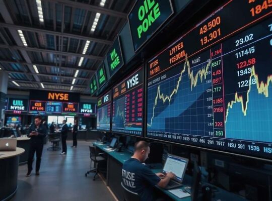 Mixed US Markets End Amid Inflation Concerns and Dropping Oil Prices