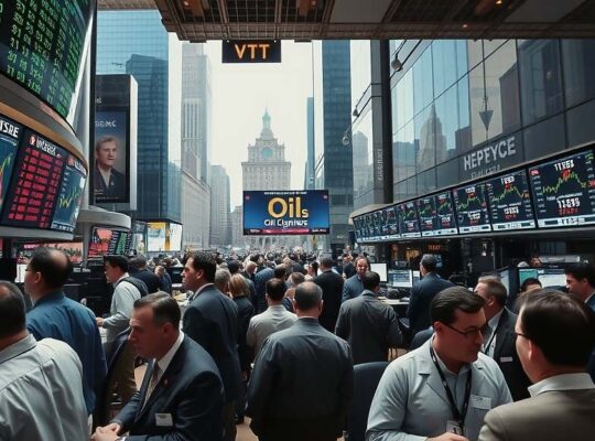 U.S. Stocks Split as Oil Jumps 7.4% Amid Iran Strait Tensions