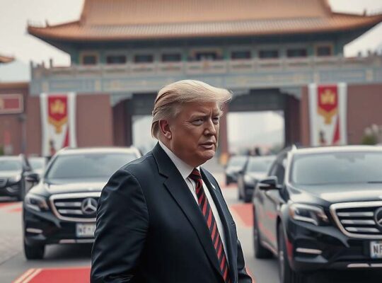 Trump Arrives in Beijing for High-Stakes Talks with China Over Trade and Middle East