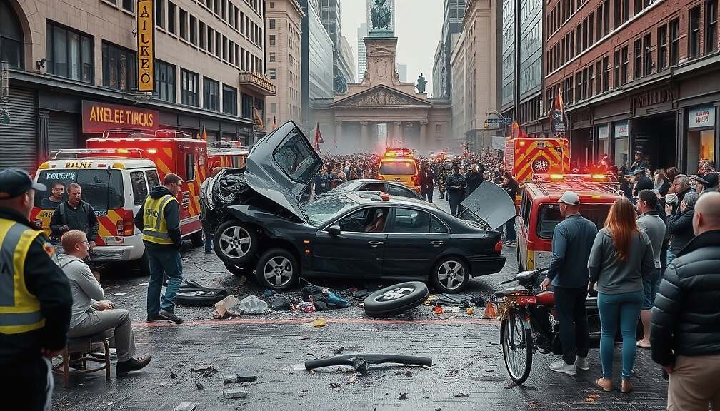 Leipzig Horror: Car Crashes into Crowds, Leaving Multiple Dead and Injured
