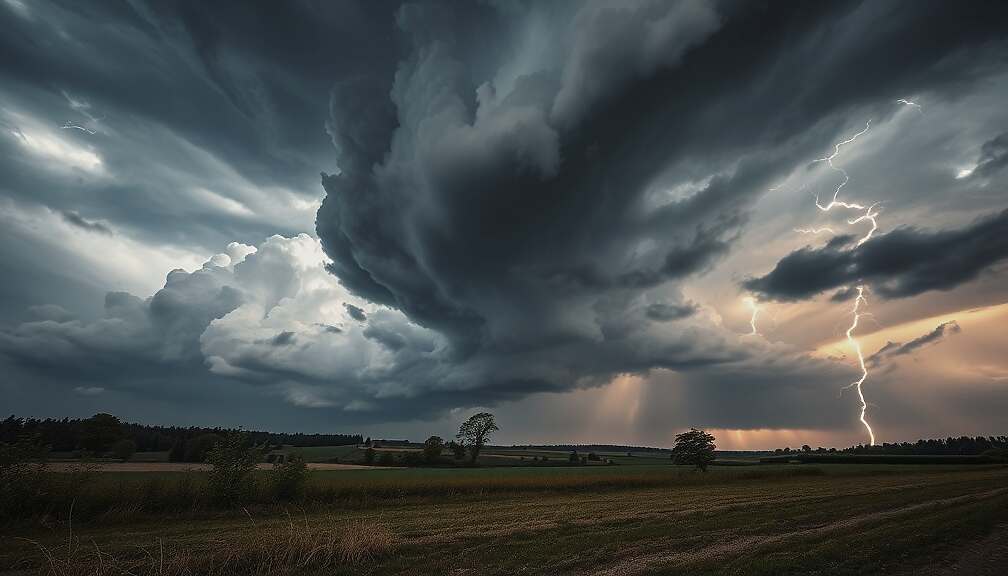 Severe Thunderstorm Warnings Expanded Across Central and South Germany Due to Unstable Weather Patterns