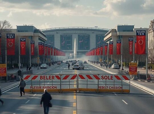 Activists Block Off Berlin Space and Aviation Exhibition Ahead of Major Political Visit