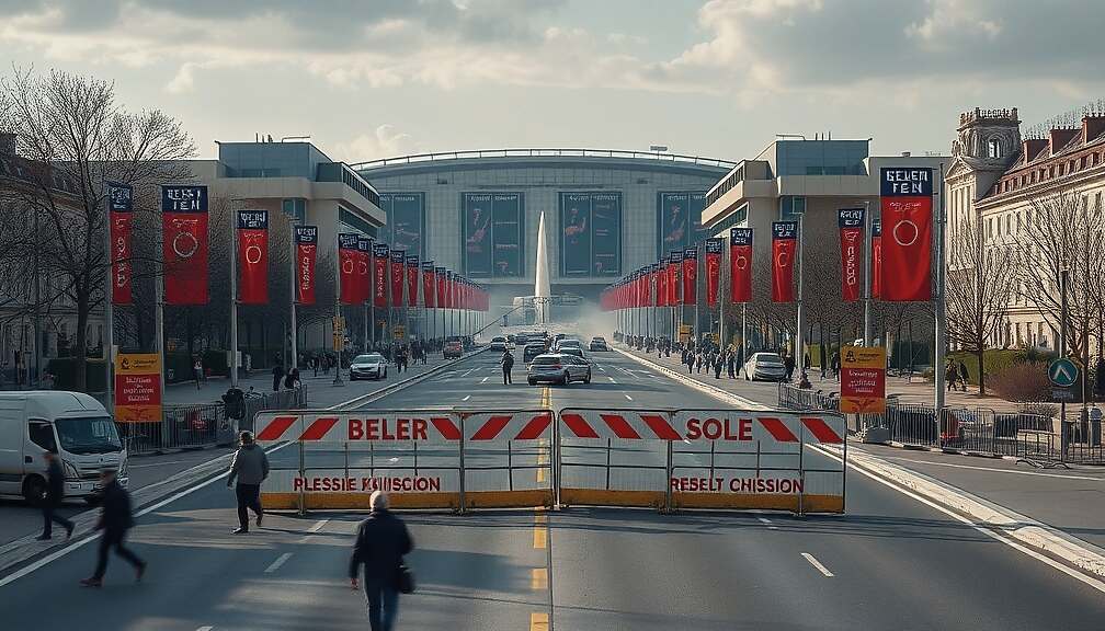 Activists Block Off Berlin Space and Aviation Exhibition Ahead of Major Political Visit