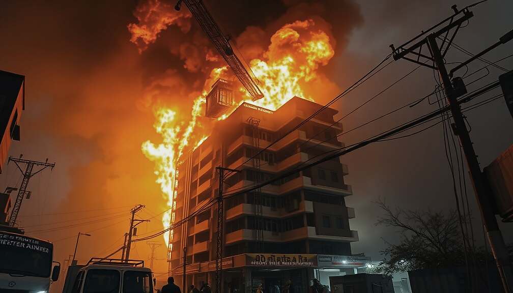 Major Fire in New Delhi Claims 21 Lives, Including Foreign Nationals