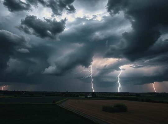 Severe Thunderstorms Gripping Germany, Bringing Flooding and Storm Damage to Northwest and Southern Regions