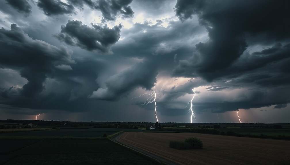 Severe Thunderstorms Gripping Germany, Bringing Flooding and Storm Damage to Northwest and Southern Regions