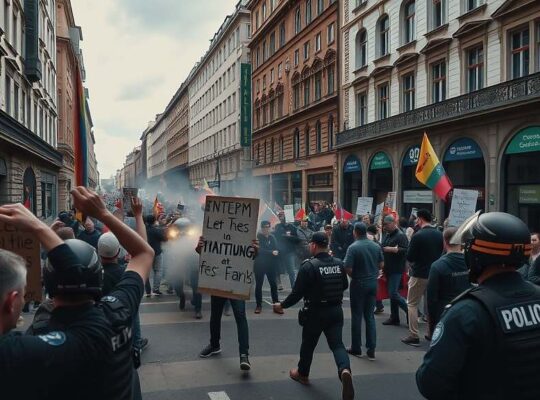 German Government Condemns Violent Protests Outside Genf G7 Summit