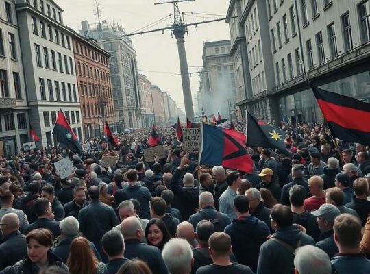 Steelworkers Rally in Berlin to Safeguard German Industry from Global Economic Threats