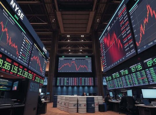 US Markets Decline Amid Iran Tensions as Crude Oil Prices Surge