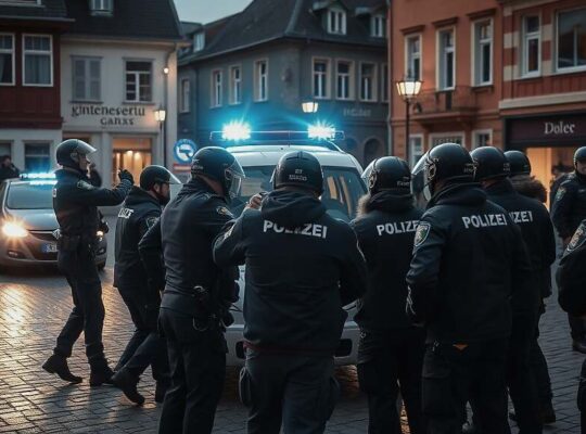 Police Swarms Rendsburg Over Suspected Armed Threat in Bar Incident
