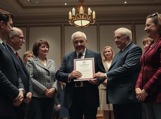 Günther Jauch Honors Brandenburg's Heritage with State Service Award for Cultural Philanthropy