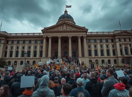 CDU Criticizes DGB Protest Ahead of Government Negotiations at Chancellor's Office