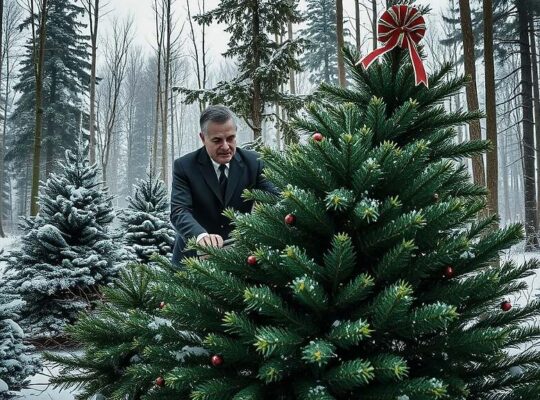 Merz Complains Over Christmas Tree Photo; Publisher Reveals Strategic Image Critique