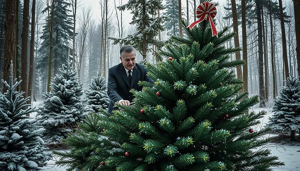 Merz Complains Over Christmas Tree Photo; Publisher Reveals Strategic Image Critique