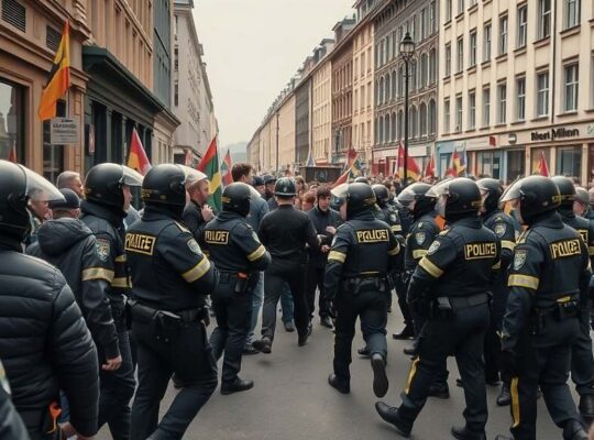 Mass Protests Converge on AfD Party Congress in Erfurt, Sparking Police Response and Road Blockades