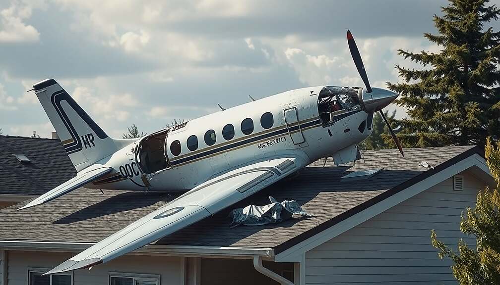 Small Plane Crashes into House in Lower Saxony; Pilot Killed, Second Occupant Missing
