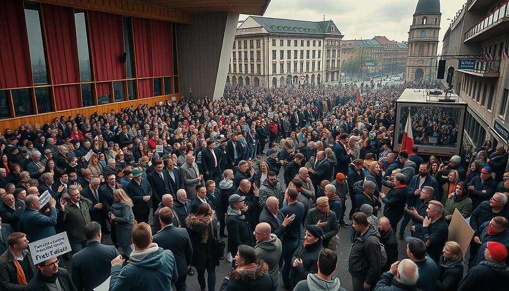 AfD Party Meeting Begins Despite Massive Protests Amid Leadership and Policy Battles