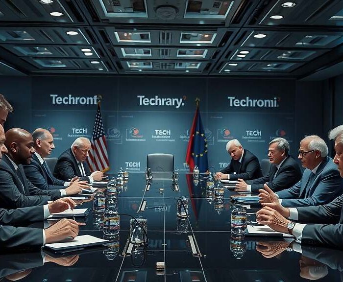 Trump Vows Investigation and Tariffs Against European Union Over Tech Penalties