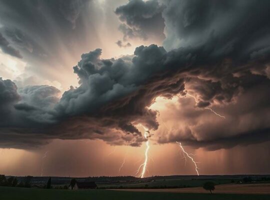 Severe Thunderstorm Warning Issued for Southern Germany: Residents Brace for Hail, Flooding, and High Wind Damage