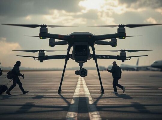 Airport Drone Bomb Threat Spurs Warning of "New Hybrid Threat Scenario"