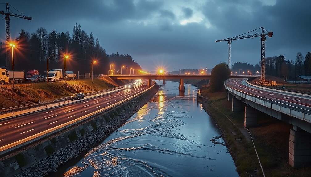 Low Water Impacts Traffic: Autobahn GmbH Adjusts Construction Schedule to Mitigate River Crisis Disruptions