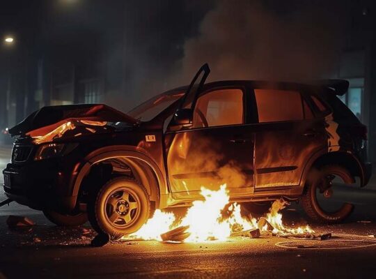 AfD Car Destroyed in Darmstadt: Party Claims Arson Attack, Offers Reward for Perpetrator Information