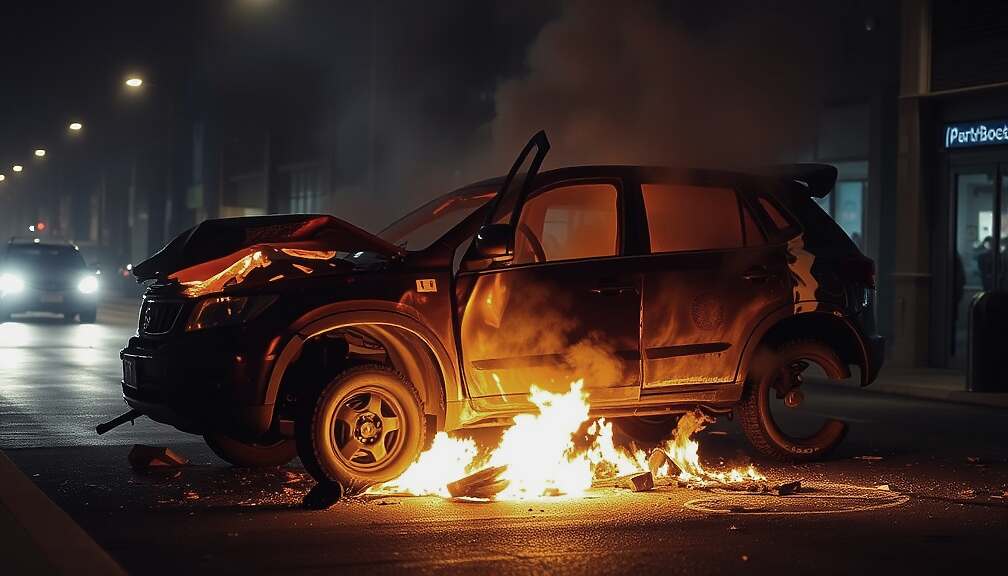 AfD Car Destroyed in Darmstadt: Party Claims Arson Attack, Offers Reward for Perpetrator Information