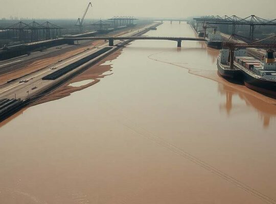 Low Rhine Water Levels Threaten Billions in German Economic Losses, Hit Chemical Industry Hardest