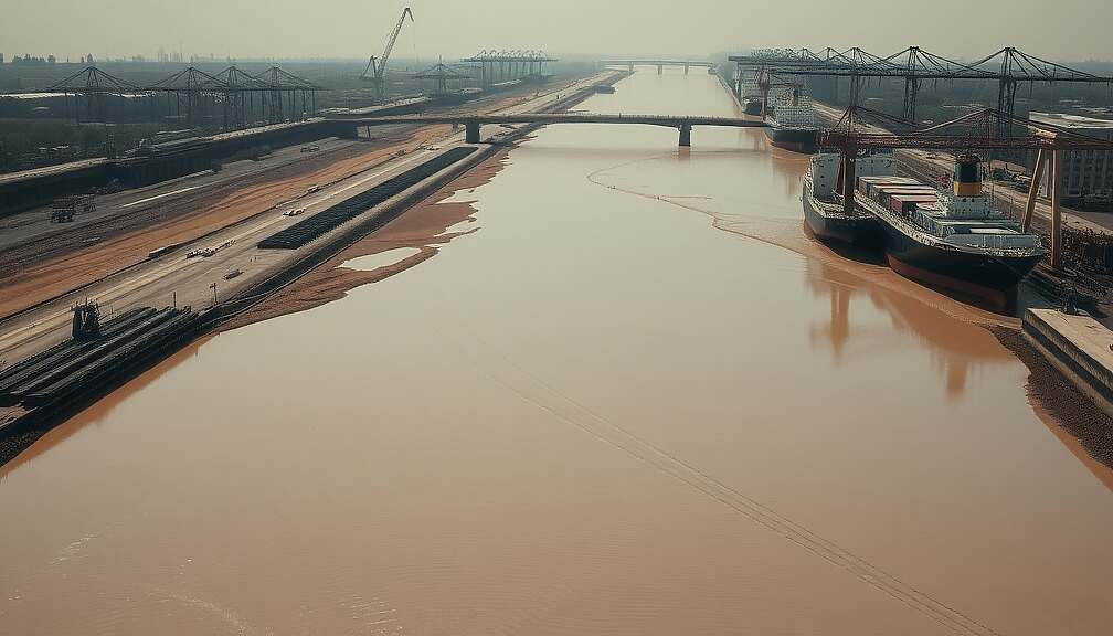 Low Rhine Water Levels Threaten Billions in German Economic Losses, Hit Chemical Industry Hardest