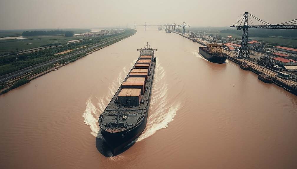 Low Water Levels Threaten to Split the Rhine and Disrupt European Shipping Traffic