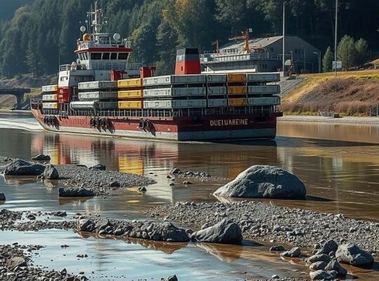 Grüne back temporary Sunday driving ban over as low water threatens vital German shipping lanes