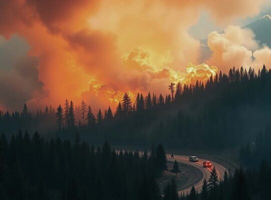 Belgian Wildfire Sparks Evacuations in Eifel Mountains, Residents Urged to Flee Smoke Risk