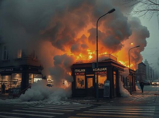 Moskva Explosion Claims Three Lives at Italian Restaurant; Suspect Attacked by Security Guard