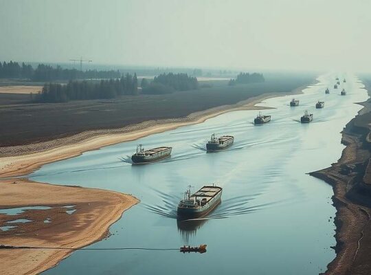 Al-Wazir Demands Long-Term Strategy to Combat Low Water Levels and Climate Risk in Inland Shipping