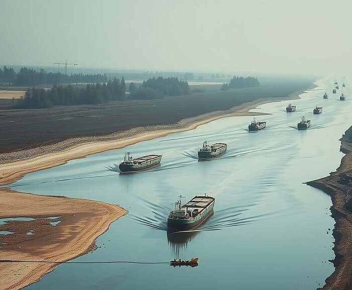 Al-Wazir Demands Long-Term Strategy to Combat Low Water Levels and Climate Risk in Inland Shipping