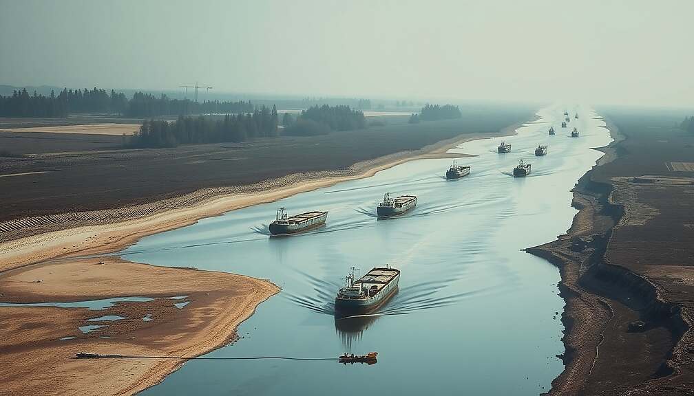 Al-Wazir Demands Long-Term Strategy to Combat Low Water Levels and Climate Risk in Inland Shipping