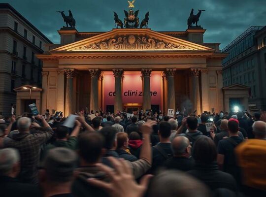 AfD Rally Turns Tumultuous: Protestors Clash at Berlin Playhouse Amid Controversy