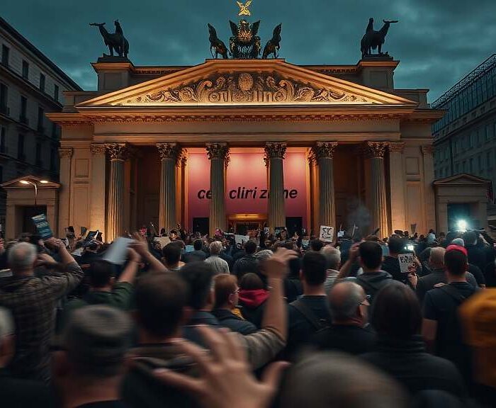 AfD Rally Turns Tumultuous: Protestors Clash at Berlin Playhouse Amid Controversy