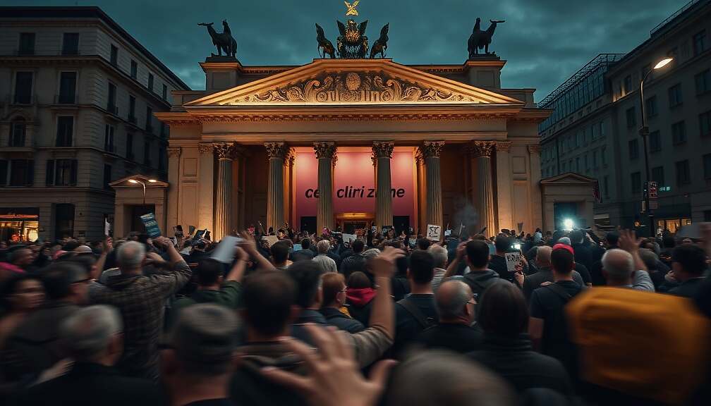 AfD Rally Turns Tumultuous: Protestors Clash at Berlin Playhouse Amid Controversy