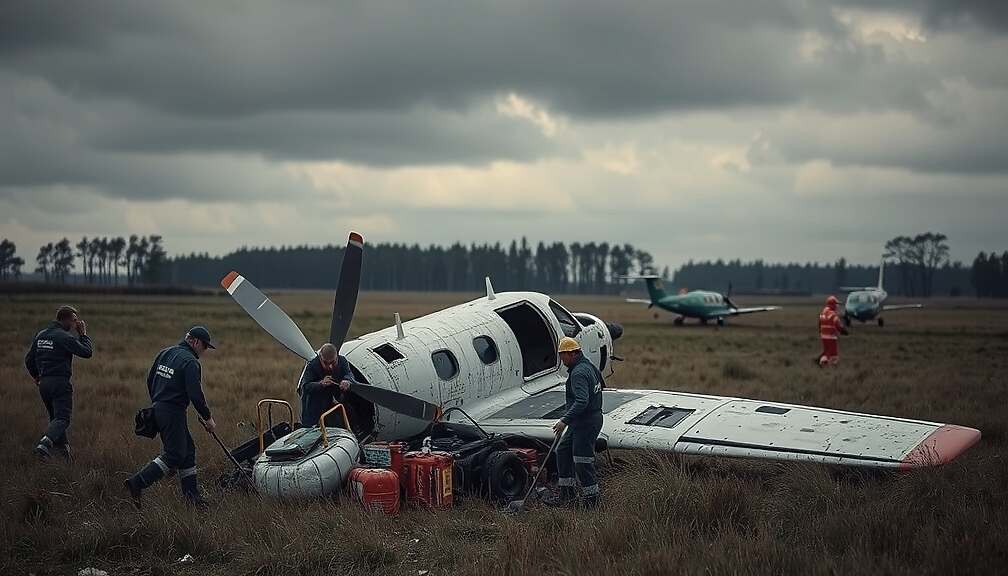 Small Aircraft Crash in Southern Hesse Claims Two Lives; Investigation Underway
