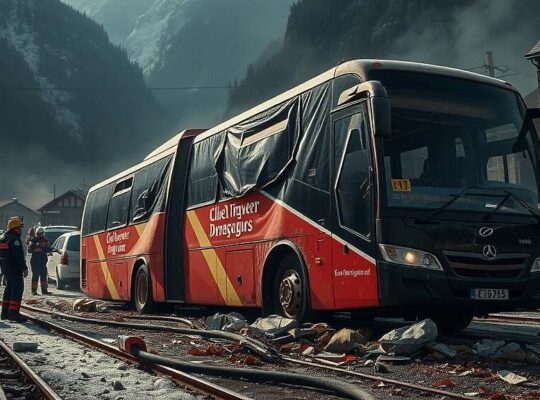 Five Dead and Many Injured in Severe Tourist Bus Crash in Switzerland
