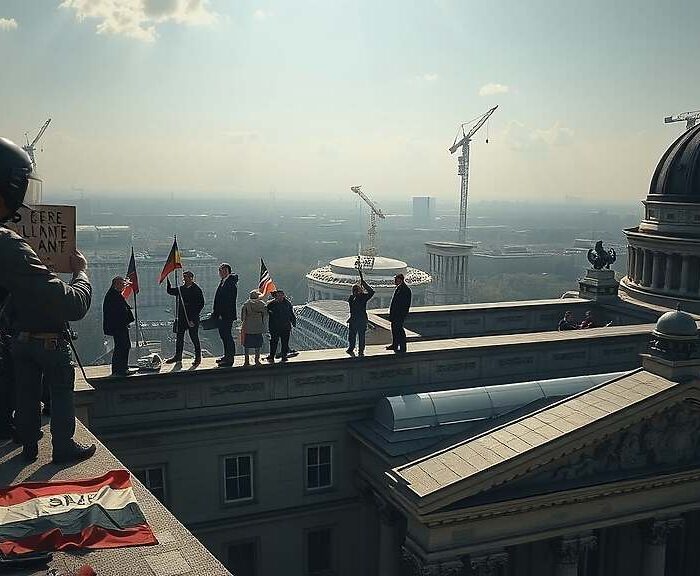 Environmental Activists Stage Dramatic Protest from CDU Headquarters Roof in Berlin