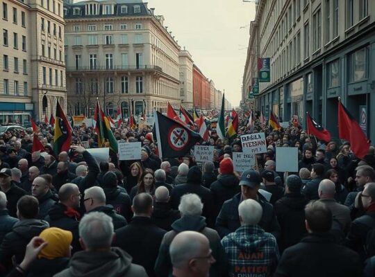 Protests Against Rightward Shift Roar in Sachsen-Anhalt Before Expected AfD Election Surge