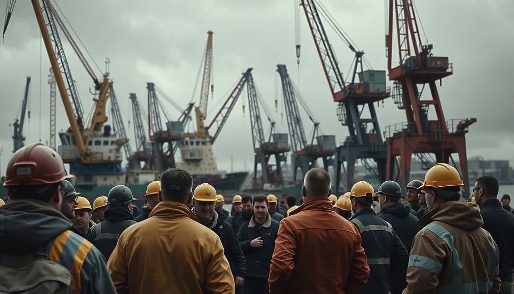 German Port Workers Reject Wage Offer, Strike Threat Emerges in Negotiations