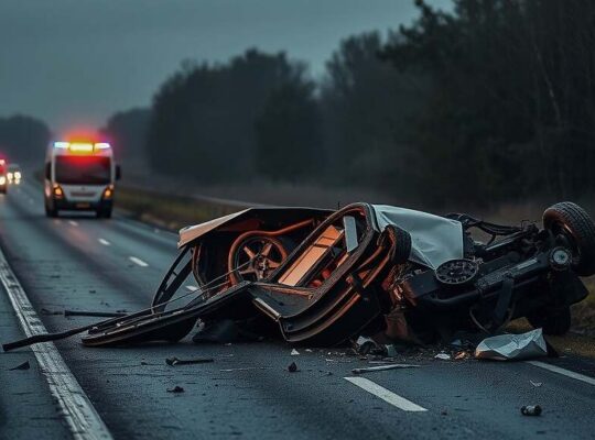 Two Dead in Major Single-Vehicle Crash on A 46 Near Wuppertal