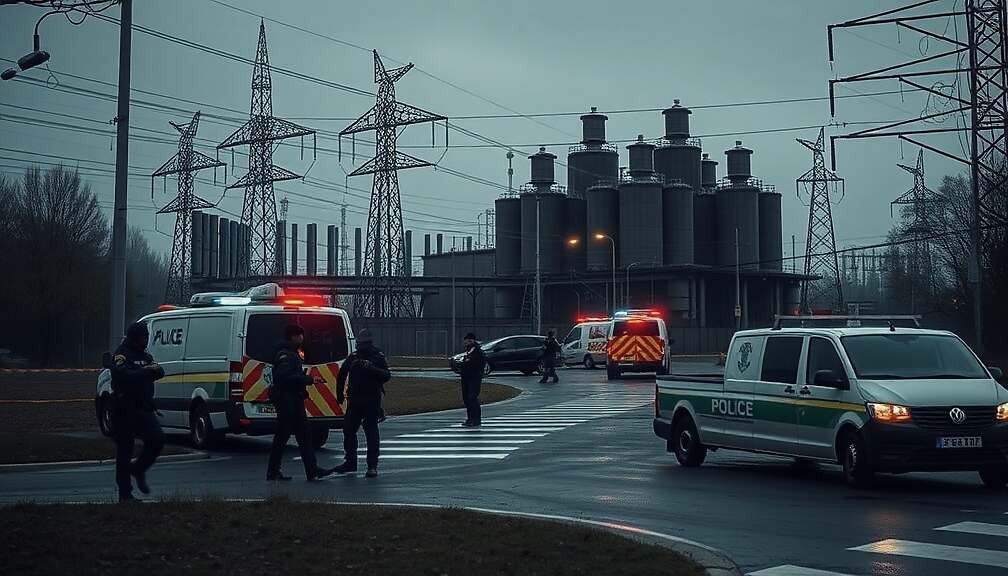 Explosive Devices Found at Brandenburg Power Plant; Police Investigate Sabotage Threat