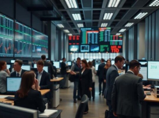 German Stock Market Falls Despite Strong Business Climate Data Amid Global Headwinds